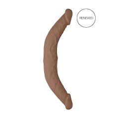   RealRock Dubultais Dongs 14 - divkāršs dildo (36cm) - tumšs dabīgs