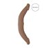 RealRock Dubultais Dongs 14 - divkāršs dildo (36cm) - tumšs dabīgs