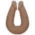 RealRock Dubultais Dongs 14 - divkāršs dildo (36cm) - tumšs dabīgs