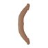 RealRock Dubultais Dongs 14 - divkāršs dildo (36cm) - tumšs dabīgs