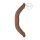 RealRock Dubultais Dong 18 - divkāršais dildo (46cm) - tumši naturāls