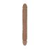 RealRock Dubultais Dong 18 - divkāršais dildo (46cm) - tumši naturāls
