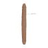 RealRock Dubultais Dong 18 - divkāršais dildo (46cm) - tumši naturāls