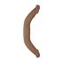 RealRock Dubultais Dong 18 - divkāršais dildo (46cm) - tumši naturāls
