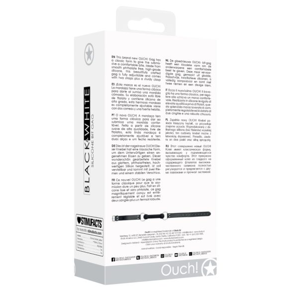 Ouch! - kaula formas mutes bumbiņa melna