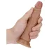 RealRock dildo realistisks slaids 15,5 cm tumši bēšs