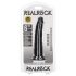 RealRock Slim reāls dildo - 15,5cm (melns)