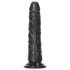 RealRock Slim reāls dildo - 15,5cm (melns)