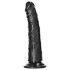 RealRock Slim reāls dildo - 15,5cm (melns)