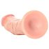 RealRock - reālistisks dildo ar piesūcekni - 15,5cm (dabīgs)