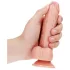 RealRock - reālistisks dildo ar piesūcekni 15,5 cm naturāls