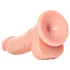 RealRock - reālistisks dildo ar piesūcekni 15,5 cm naturāls