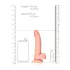 RealRock - reālistisks dildo ar piesūcekni 15,5 cm naturāls