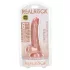RealRock - reālistisks dildo ar piesūcekni 15,5 cm naturāls