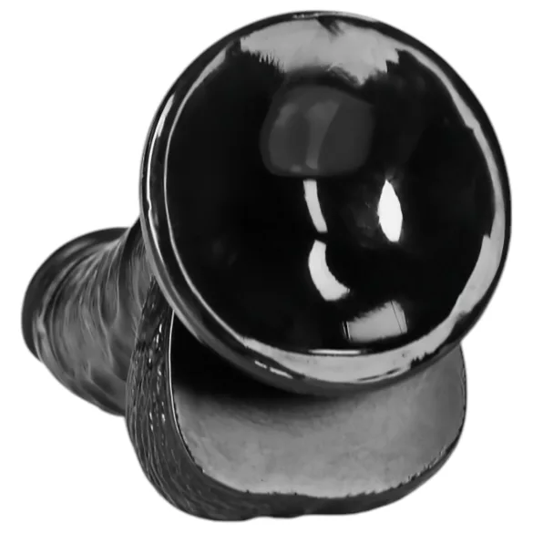 RealRock - reālistisks dildo ar piesūcekni 15,5 cm melns