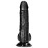 RealRock - piesūcekņa reālistisks dildo - 15,5 cm (melns)