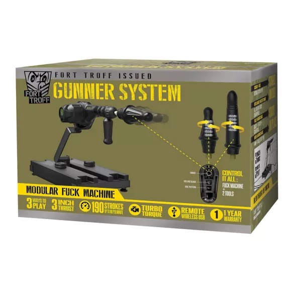 Doc Johnson Gunner System - seksa mašīna melna