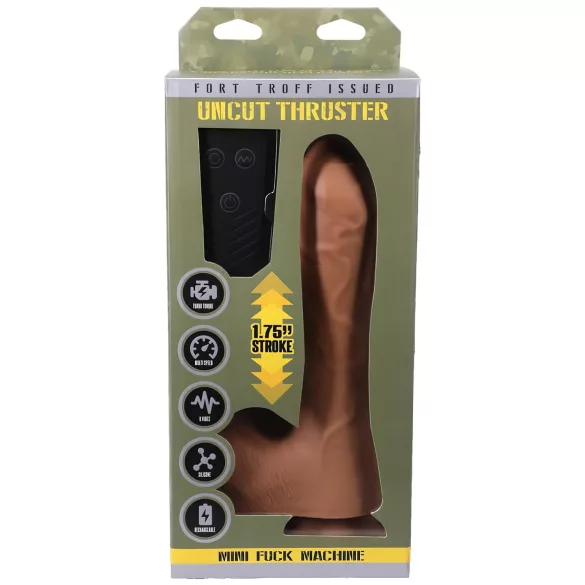 Doc Johnson mini bīdāmais vibrators ar tālvadību, naturāls