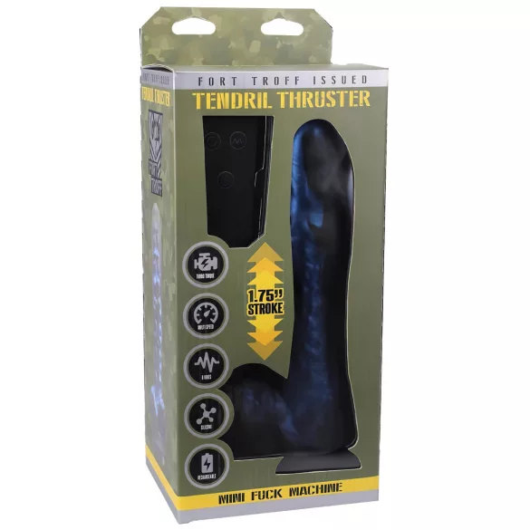 Doc Johnson mini šūpulis vibrators ar vadību, zils