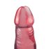 Kristāla želeja - rožains anālais dildo ar piesūcekni
