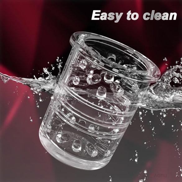 AlvUp - vīriešu masturbators ar rotējošu funkciju melns