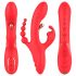 Bestoy - 3-zaru, valodas vibrators (sarkans)