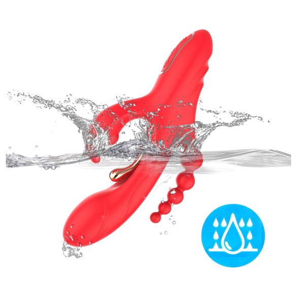 Bestoy - 3-zaru, valodas vibrators (sarkans)