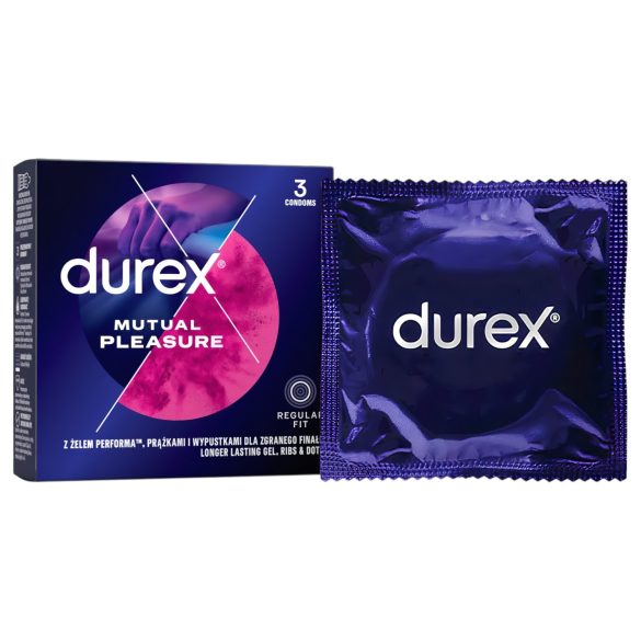 Durex Mutual Pleasure - kavējošais prezervatīvs (3 gab.)