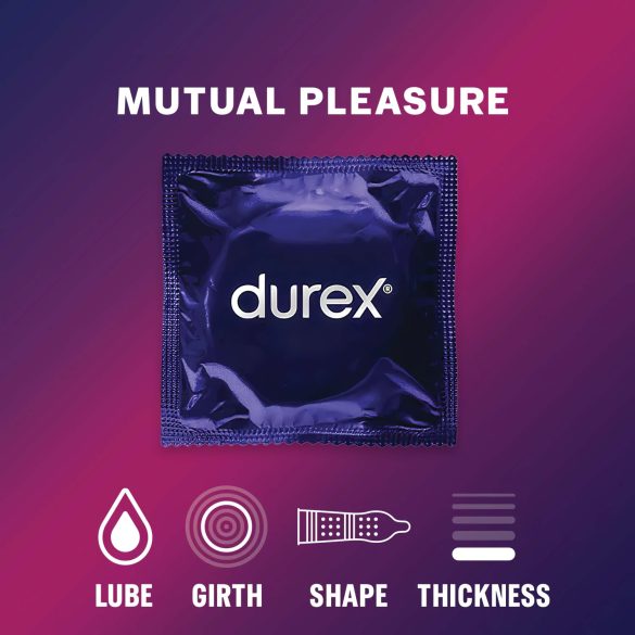 Durex Mutual Pleasure - kavējošais prezervatīvs (3 gab.)