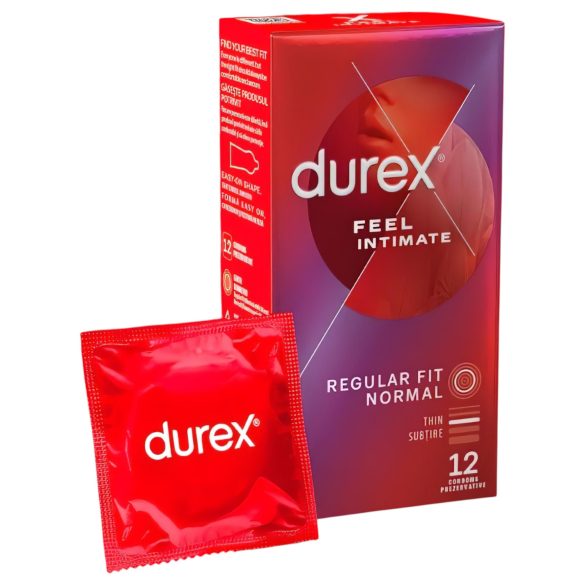 Durex Feel Intimate - plāns prezervatīvs (12 gab.)