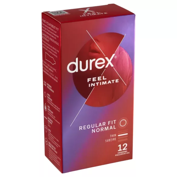 Durex Feel Intimate - prezervatīvi plānas sienas 12 gab