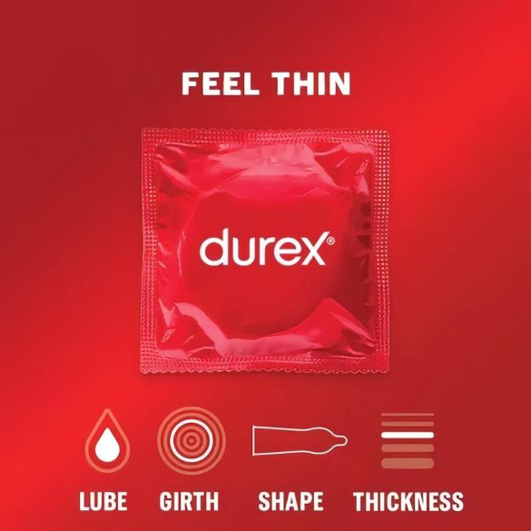 Durex Feel Thin - prezervatīvi plāni un jutīgi 12 gab