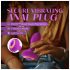 Oh My Gem - vibrācijas anālais plug ar akmeni violets