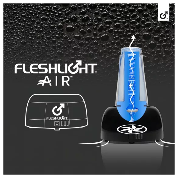 Fleshlight Air - automātiskais masturbatora žāvētājs (melns)