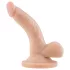 Dr. Skin reālistisks dildo ar piesūcekni un sēkliniekiem, bēšs, 12 cm