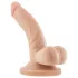 Dr. Skin reālistisks dildo ar piesūcekni un sēkliniekiem, bēšs, 12 cm