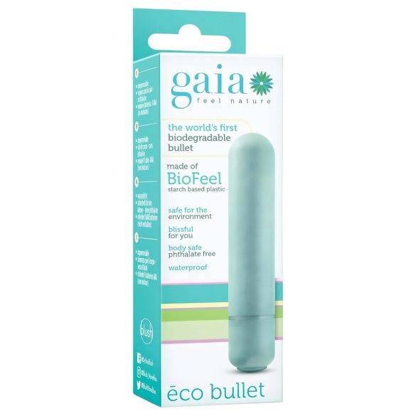 Gaia Eco M - vide vibrators, videi draudzīgs, vidējs izmērs, tirkīza