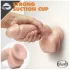 blush Dr. Skin Glide dzīvībai pietuvināts dildo - 21,5 cm, ar sēkliniekiem