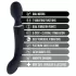 Blush Lush - 2 vienā nūjiņa un G‑punkta vibrators (melns)