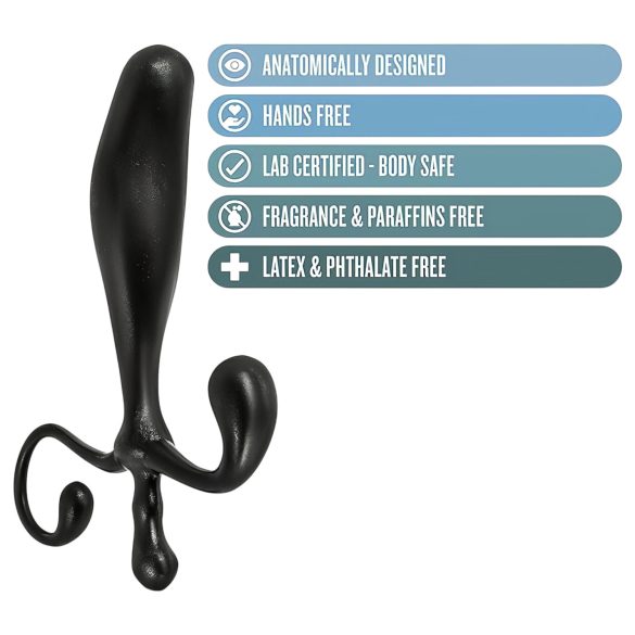 Anal Adventures - prostatas masāžas dildo melns