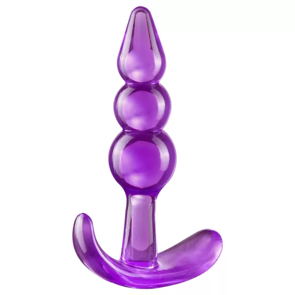 B Yours - anālais plug ar bumbiņām violets
