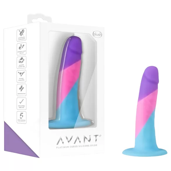Avant Vision of Love - dildo ar piesūcekni krāsains