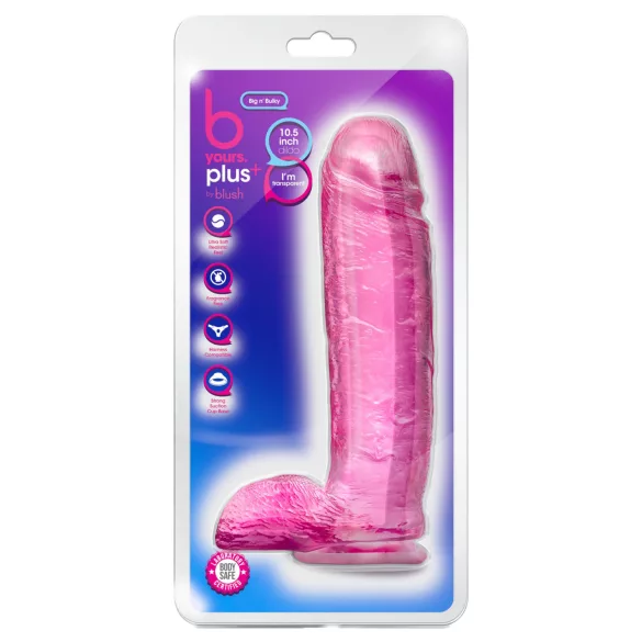 Blush B Yours Plus - reālistisks dildo (rozā)