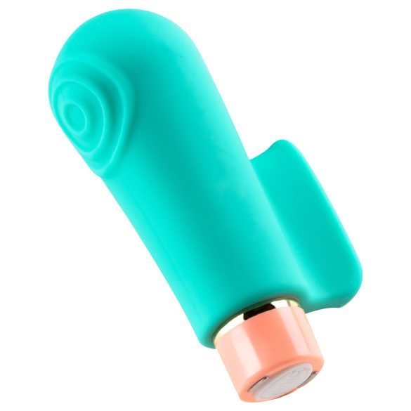 Blush Aria - stimulējošs pirksta vibrators (zaļš)
