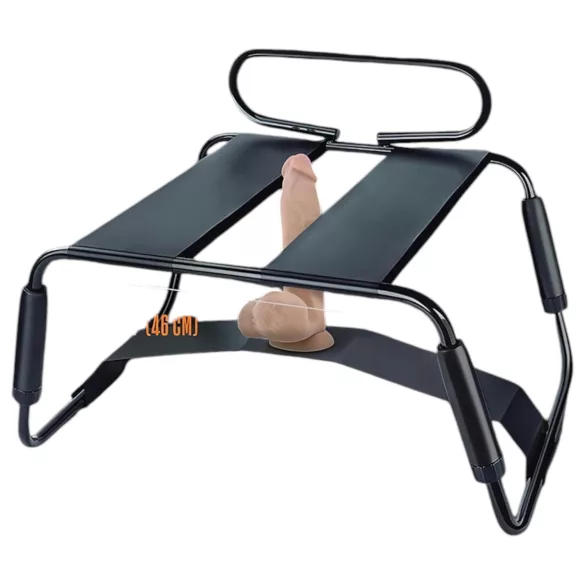 Temptasia - seksa krēsls ar vibratoru melns-dabīgs