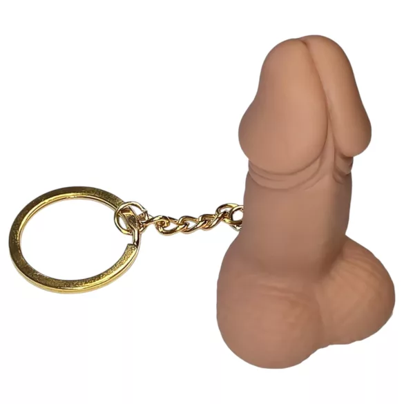 Diverty - atslēgu piekariņš ar dzimumlocekļa formu naturālā krāsā