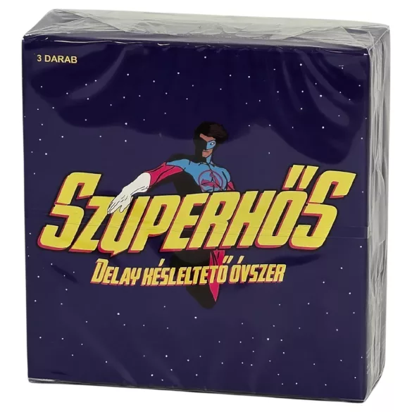 Supervaronis - aizkavētas iedarbības prezervatīvi (3 gab.)