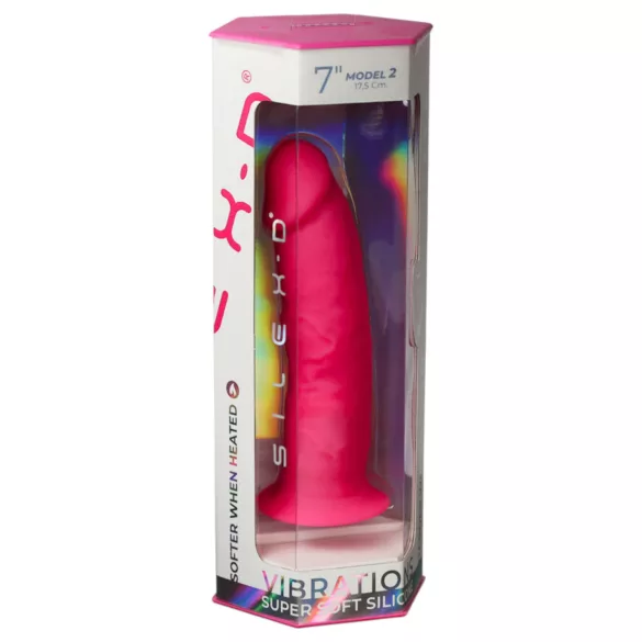 Silexd - vibrators ar piesūcekni un tālvadību rozā