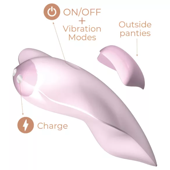 Adrien Lastic Temptation - ar lietotni vadāms klitora vibrators (rozā)