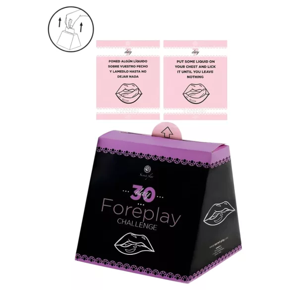 Secret Play 30 Day Foreplay Challenge - priekšspēles izaicinājuma kāršu spēle (angļu, spāņu valodā)